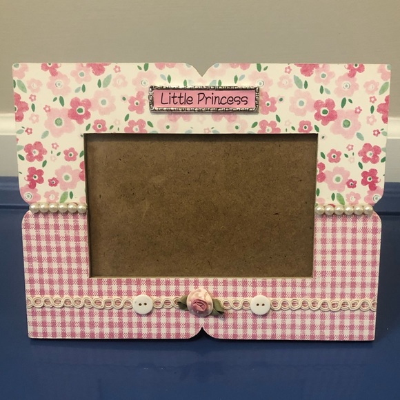 Little princess 4 x 6 decorative pink photo frame - Picture 1 of 7